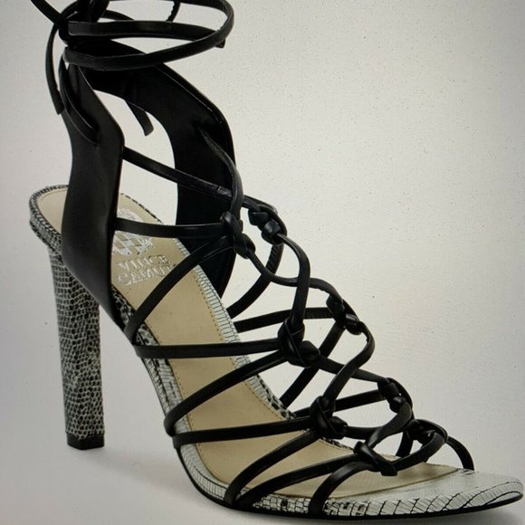 Vince Camuto Shoes - Vince Camuto Sherinda Cage Ankle Wrap Sandal Heels